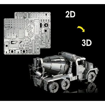 3D kokkupandav metallmudel