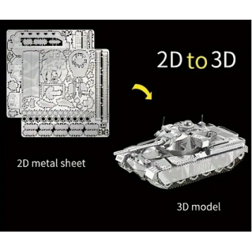 3D kokkupandav metallmudel